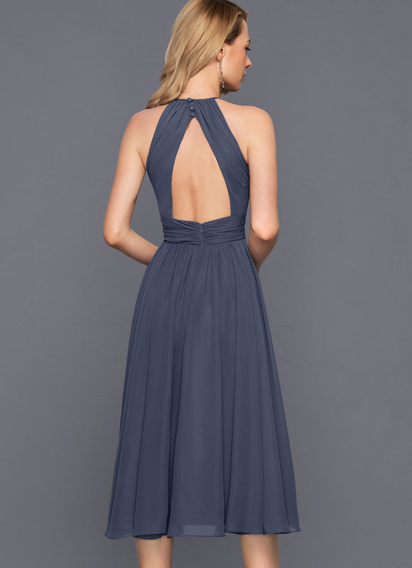 Robe Cocktail Gris Serein - gallery 1