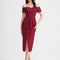 Robe Cocktail Rouge Élégance Chic