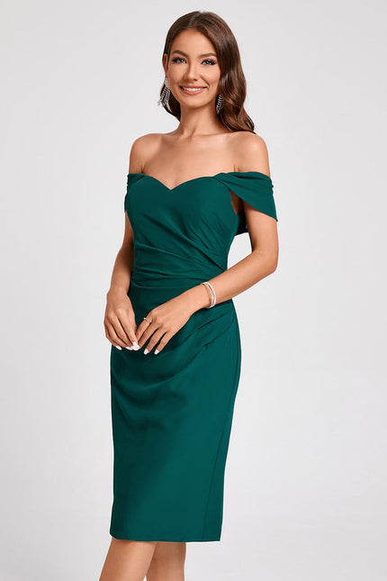 Robe Cocktail Épaule Libre