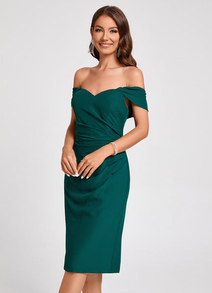 Robe Cocktail Épaule Libre