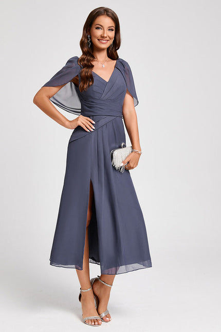 Robe De Cocktail Volants Superposés - gallery 4