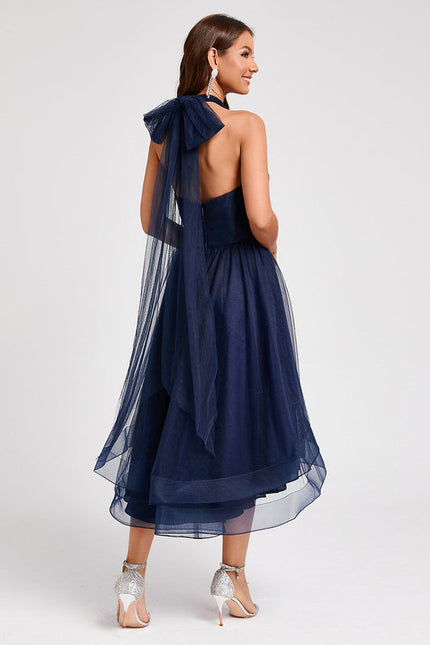 Robe Cocktail Tulle Asymétrique - gallery 6