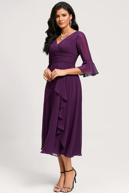 Robe De Cocktail Volants Superposés - gallery 8