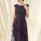 Robe Cocktail Violet Élégant