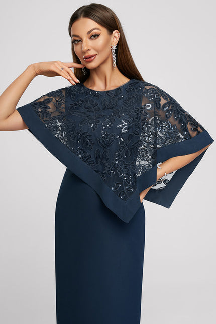 Robe Cocktail Nuit Marine Chic - gallery 4