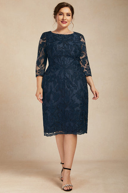 Robe Cocktail Nuit Marine Élégante - gallery 7