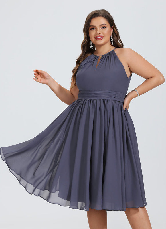 Robe Cocktail Gris Serein - gallery 4