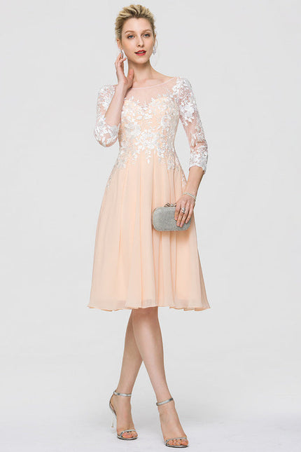 Robe Cocktail Bordeaux Dentelle - gallery 5