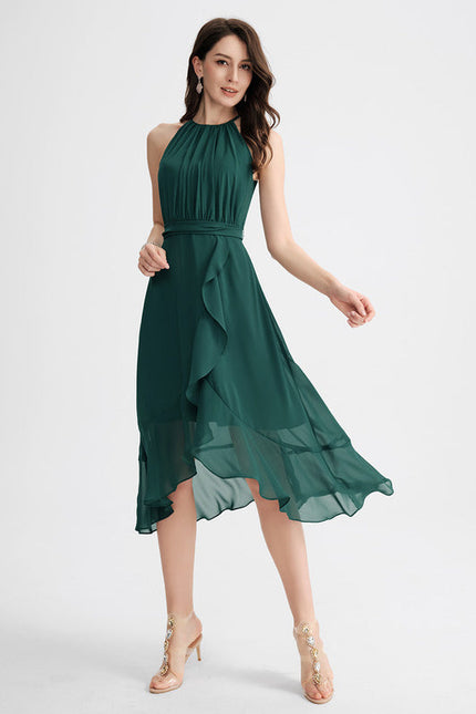 Robe Cocktail Élégance Verdoyante - gallery 5