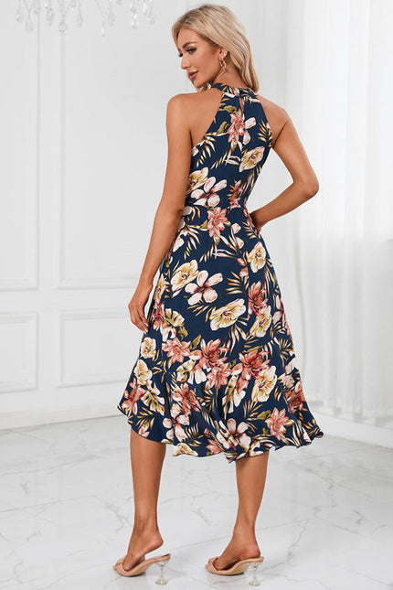 Robe Cocktail Florale Élégante - gallery 3