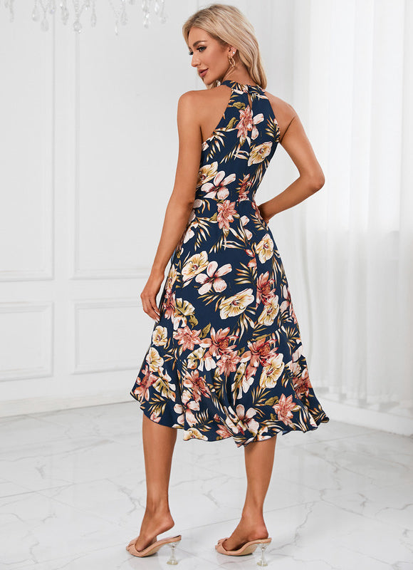 Robe Cocktail Florale Élégante - gallery 3