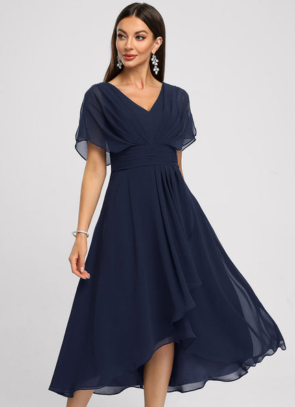 Robe Cocktail Fluide Vert Pâle