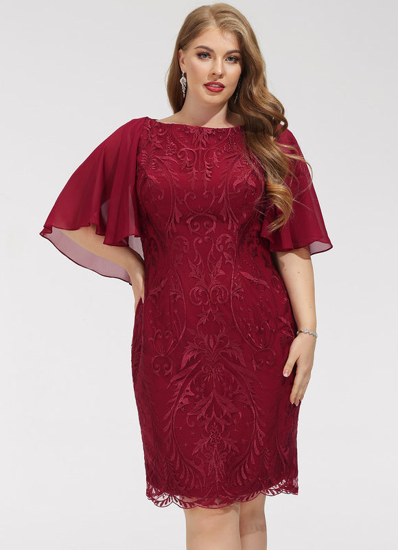 Robe Cocktail Nuit Dentelée Chic - gallery 4