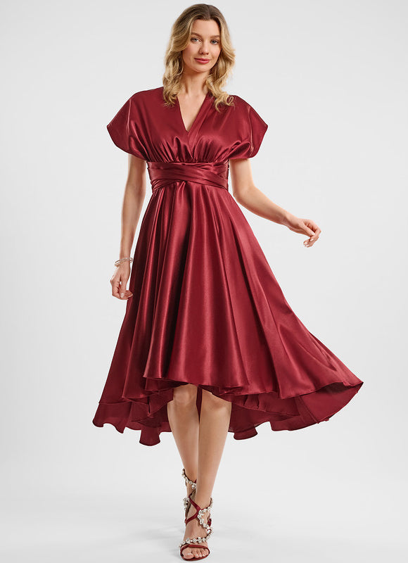 Robe Cocktail Satinée Multi-Style - gallery 2