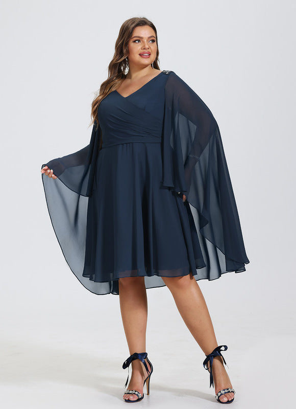 Robe Cocktail Voile De Minuit - gallery 6