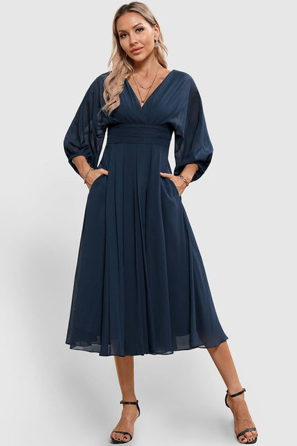 Robe De Cocktail Volants Superposés