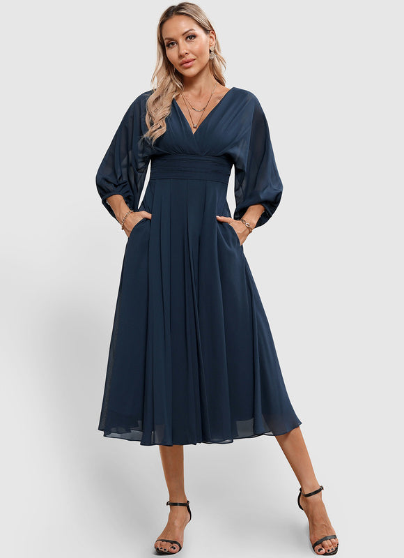 Robe De Cocktail Volants Superposés