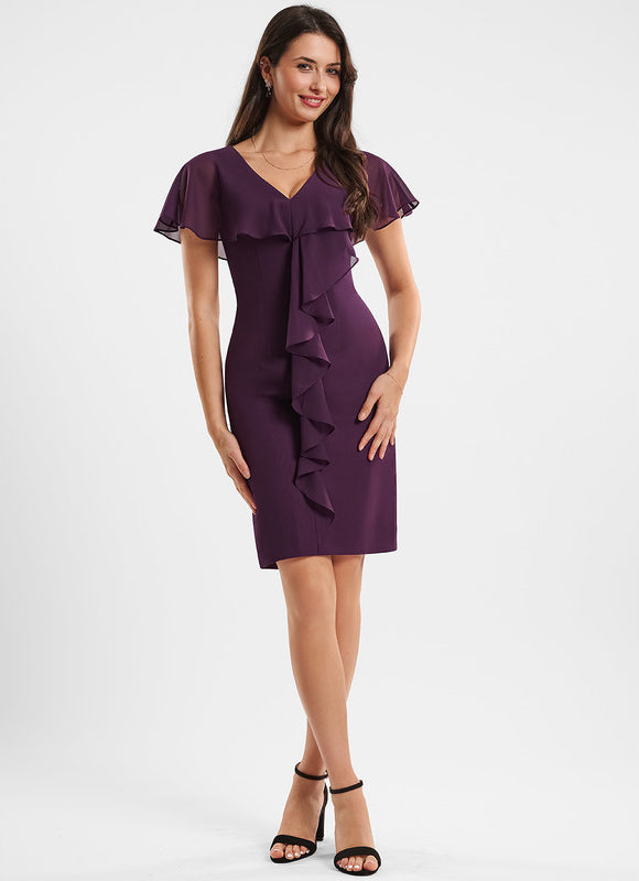 Robe Cocktail Violette Élégante