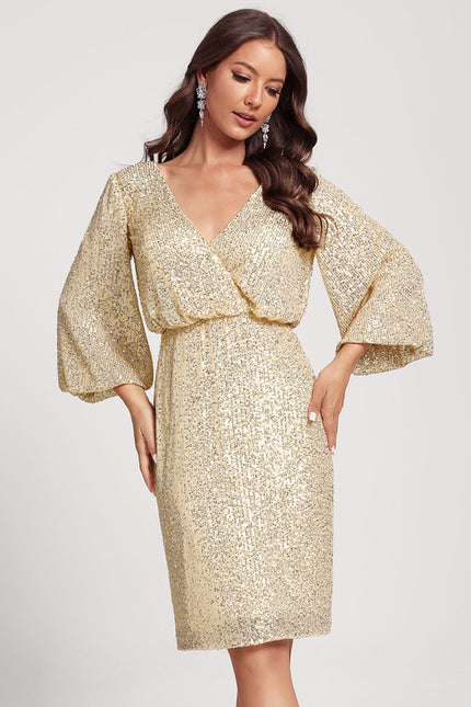Robe Cocktail Paillette Glamour - gallery 1