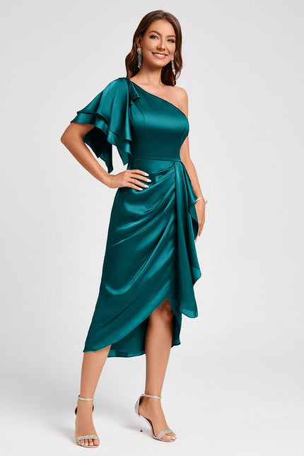 Robe Cocktail Satinée Couture