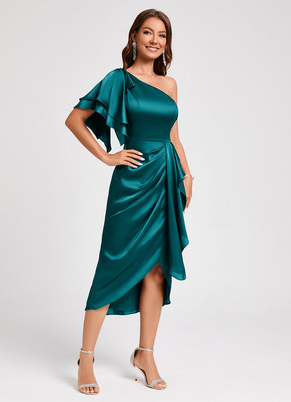 Robe Cocktail Satinée Couture