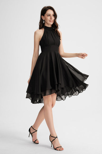 Robe Cocktail Fluide Éclatante - gallery 4