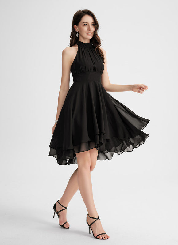 Robe Cocktail Fluide Éclatante - gallery 4