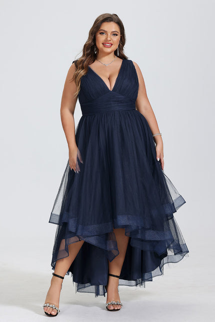 Robe Cocktail Nuit Tulle Flottant - gallery 6