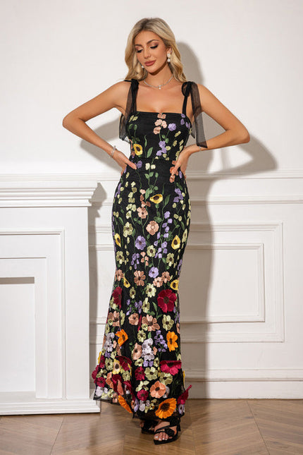 Robe Cocktail Fleur Nocturne - gallery 3