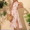Robe Cocktail Florale Estivale