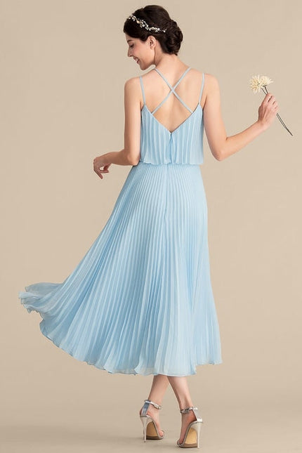 Robe Cocktail Flottante Saphir - gallery 3