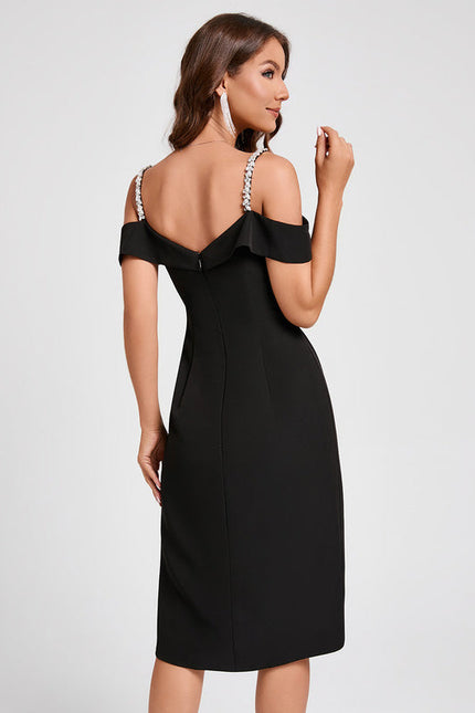 Robe Cocktail Élégance Strass - gallery 3