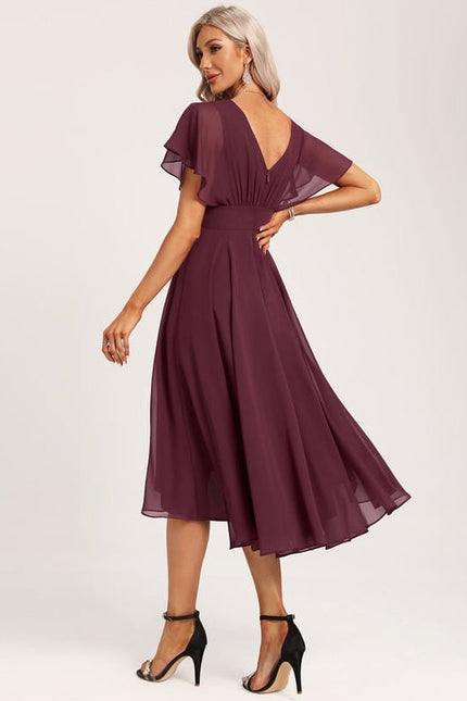 Robe Cocktail Bourgogne Fluide - gallery 4