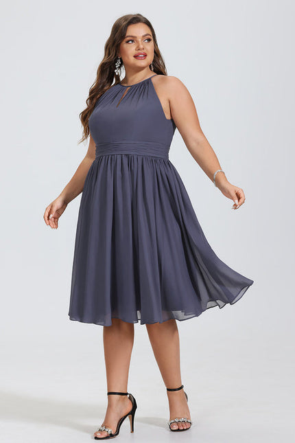 Robe Cocktail Gris Serein - gallery 6