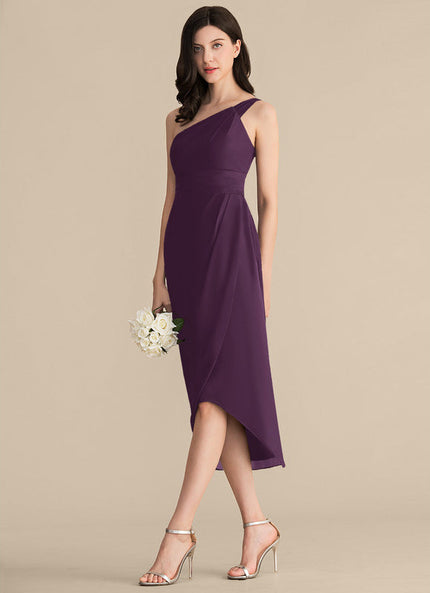 Robe Cocktail Violet Élégance Drapée