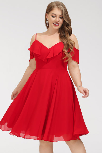 Robe Cocktail Mousseline Émeraude - gallery 5