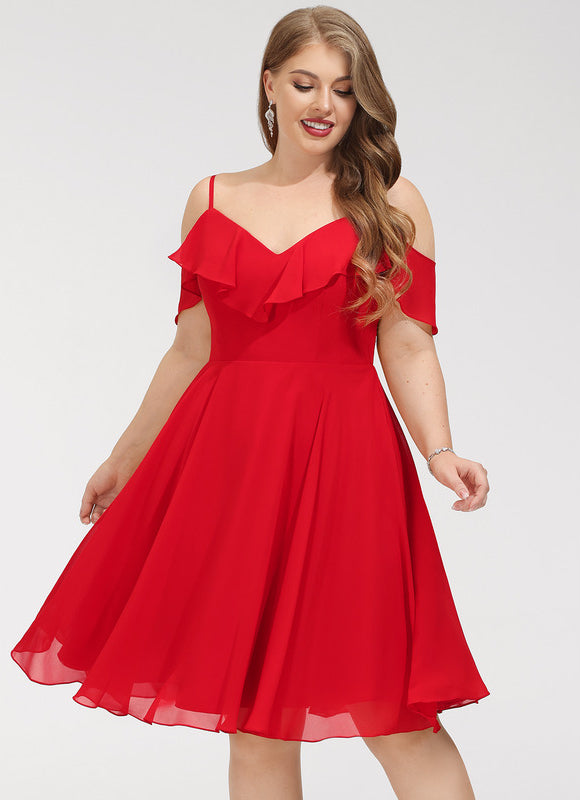 Robe Cocktail Mousseline Émeraude - gallery 5