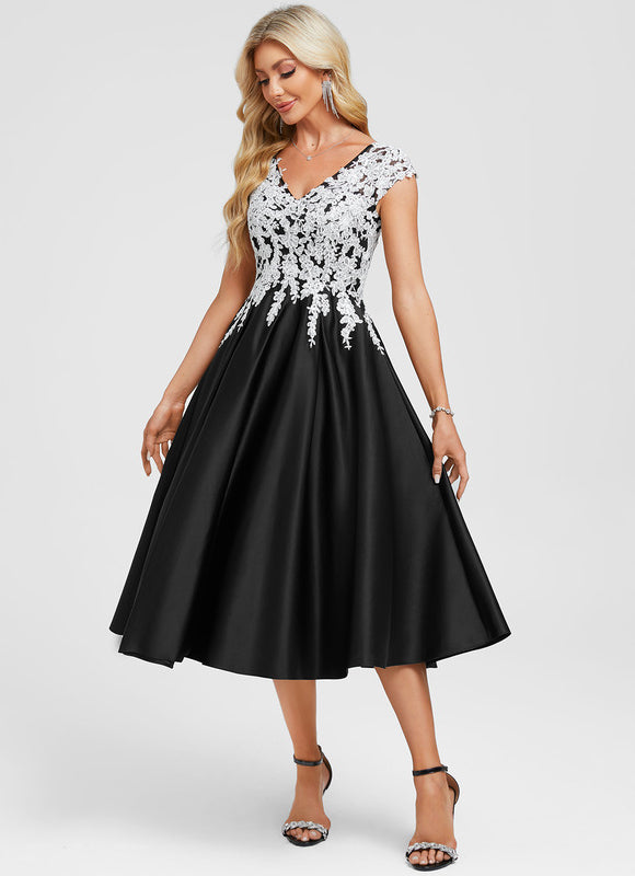 Robe Cocktail Longueur Mollet - gallery 4