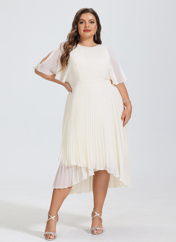 Robe Cocktail Fluide Éclatante - gallery 6