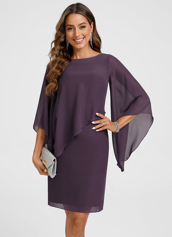 Robe Cocktail Courte Fourreau - gallery 4