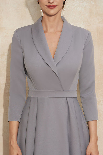 Robe Cocktail Grise Chic - gallery 1