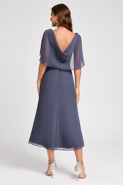 Robe De Cocktail Volants Superposés - gallery 3