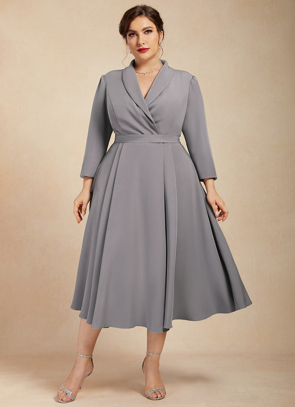 Robe Cocktail Grise Chic - gallery 7