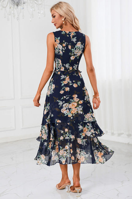 Robe De Cocktail Volants Superposés - gallery 4