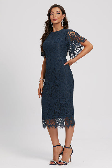 Robe Cocktail Nuit Marine Élégante - gallery 2