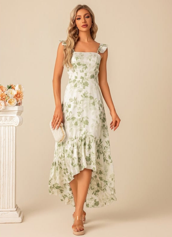 Robe Cocktail Florale Légère - gallery 5