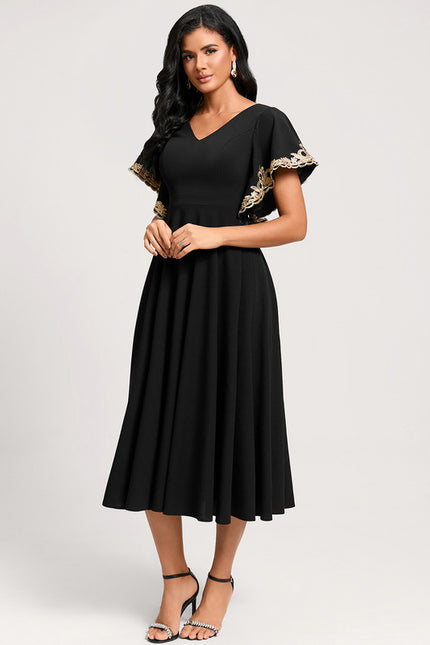 Robe Cocktail Noir Chic - gallery 4