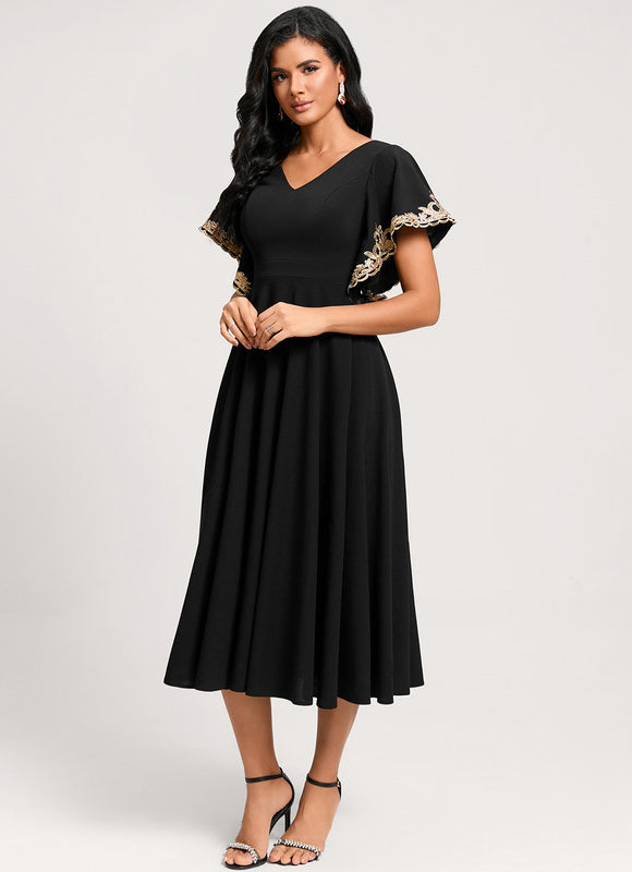 Robe Cocktail Noir Chic - gallery 4