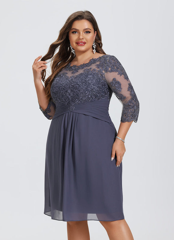 Robe Cocktail Nuit Dentelée Chic - gallery 4