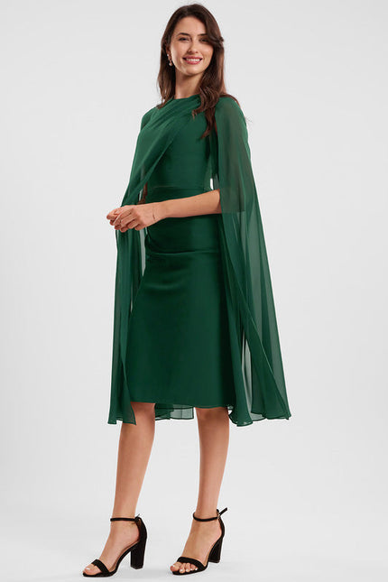 Robe Cocktail Émeraude Aérienne - gallery 3